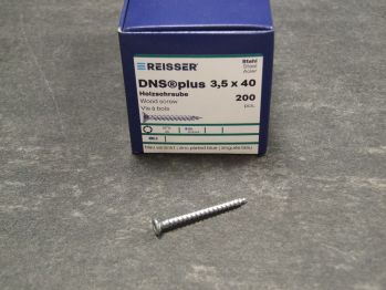 DNS plus Spanplattenschraube, 3,5x40 mm 

VG, TX20, blau passiviert, 

200 St./Kleinpaket, 524704

