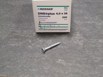 DNS plus Spanplattenschraube, 4x35 mm, TG,

TX20, blau passiviert, 200 St./VE; 52510/7 

