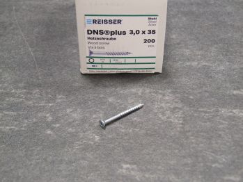 DNS plus Spanplattenschraube, 3x35 mm, TG, 

TX10, blau passiviert, 200 St./VE  525022


