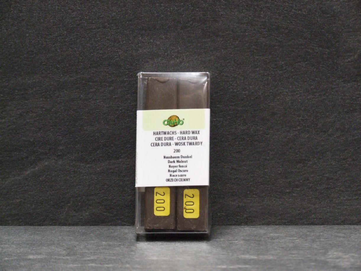 Hartwachsstange C 13 2er-Set, 

Nr. 200 Nussbaum dunkel, 1323200

