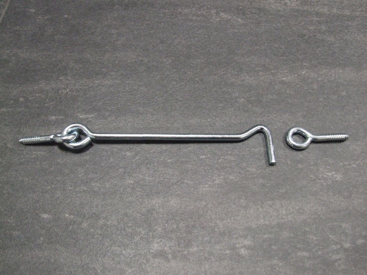 Sturmhaken 157x5 mm, mit Öse, 

blau verzinkt, 204464

