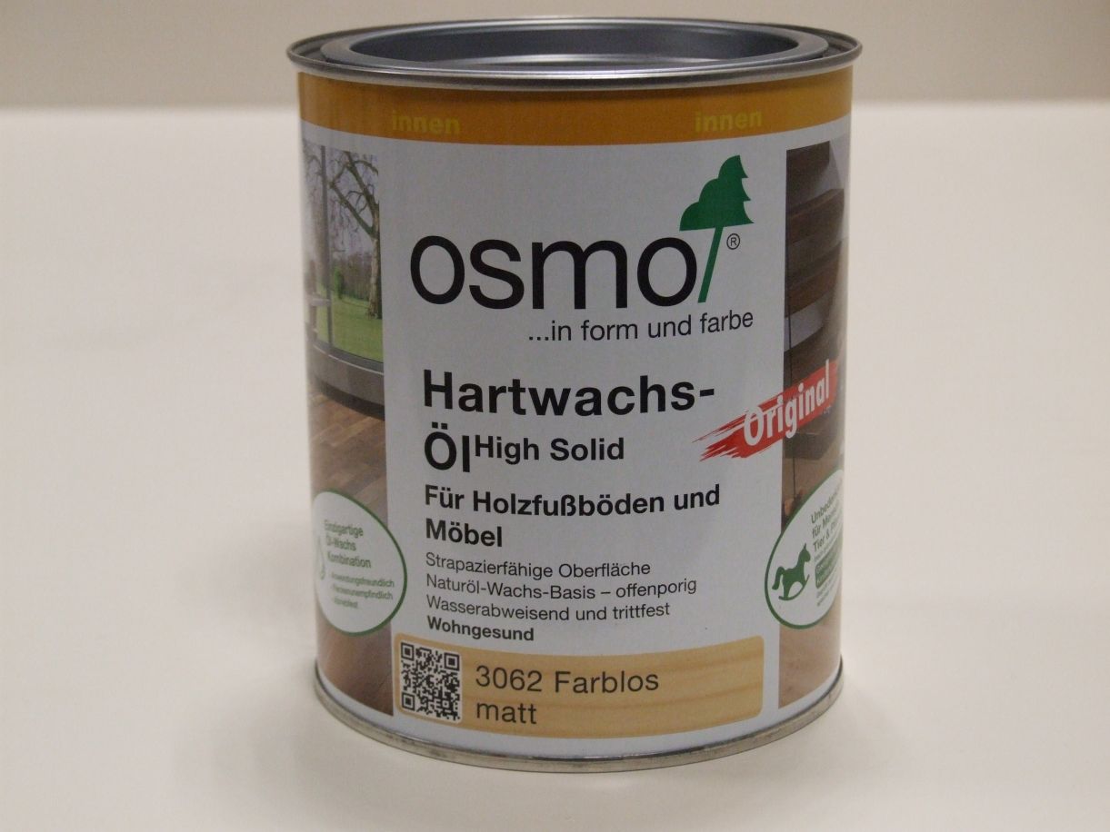 OSMO Hartwachs-Öl Original 

farblos matt 3062, 0,75 l; 10300045

