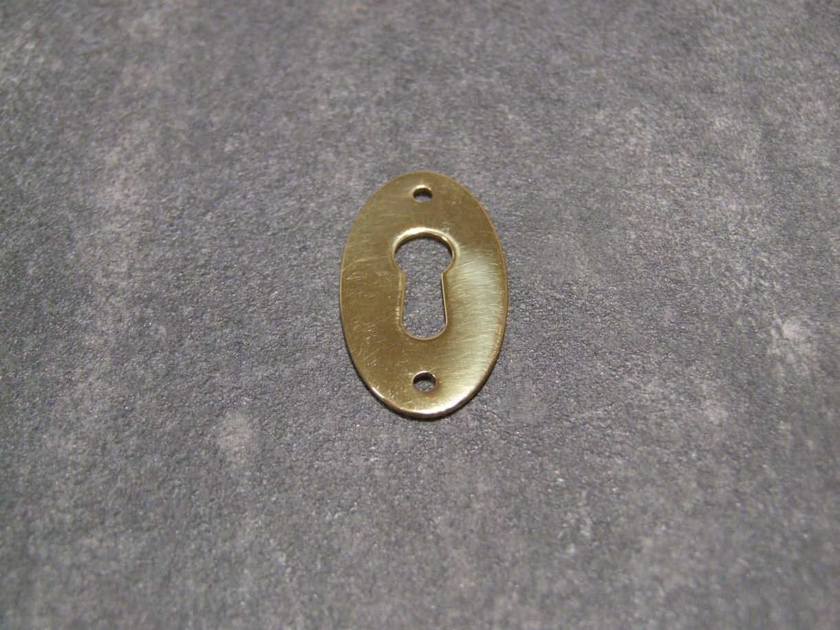 Schlüsselschild 20x37 mm Messing poliert, 174.01.850

