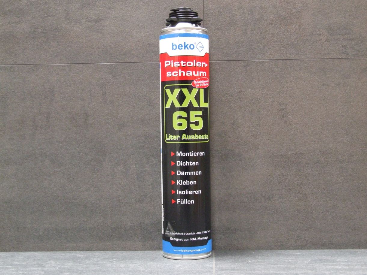 BEKO Pistolenschaum XXL 65, 750 ml, 

Ausbeute ca. 65 l, 280765

