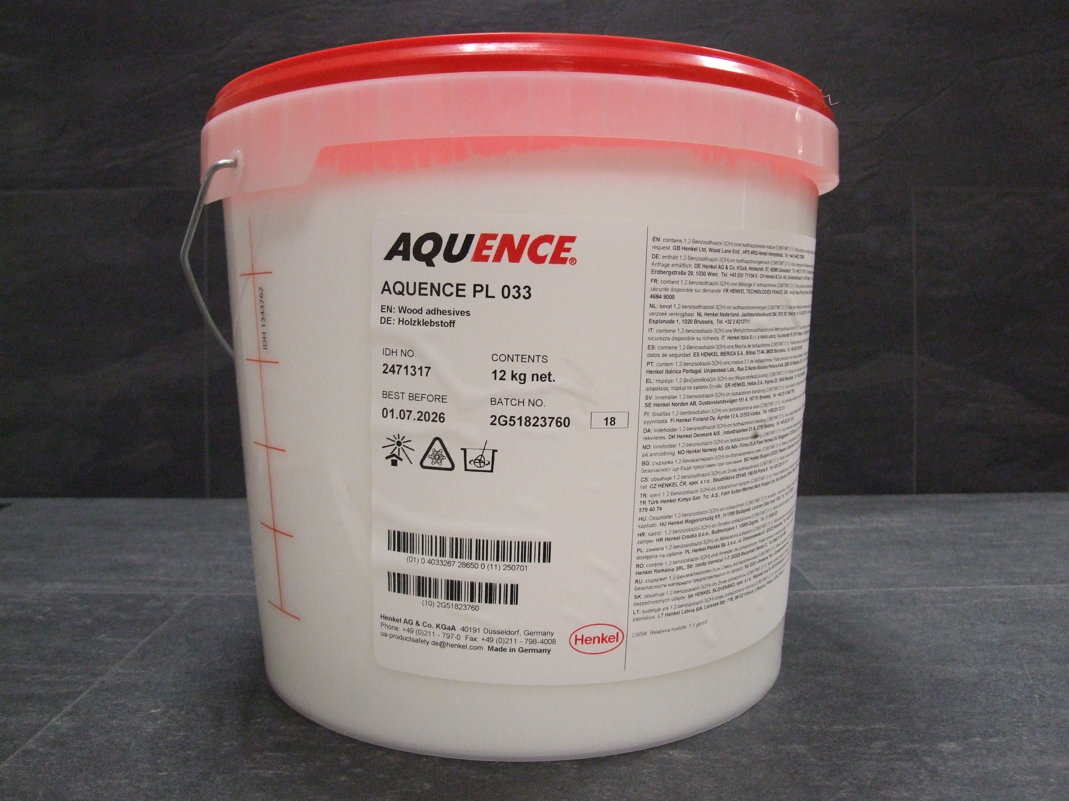 Aquence Flächen- und Montageleim PL 033

(Dorus Bankleim FD 033); 12 kg; 143992

