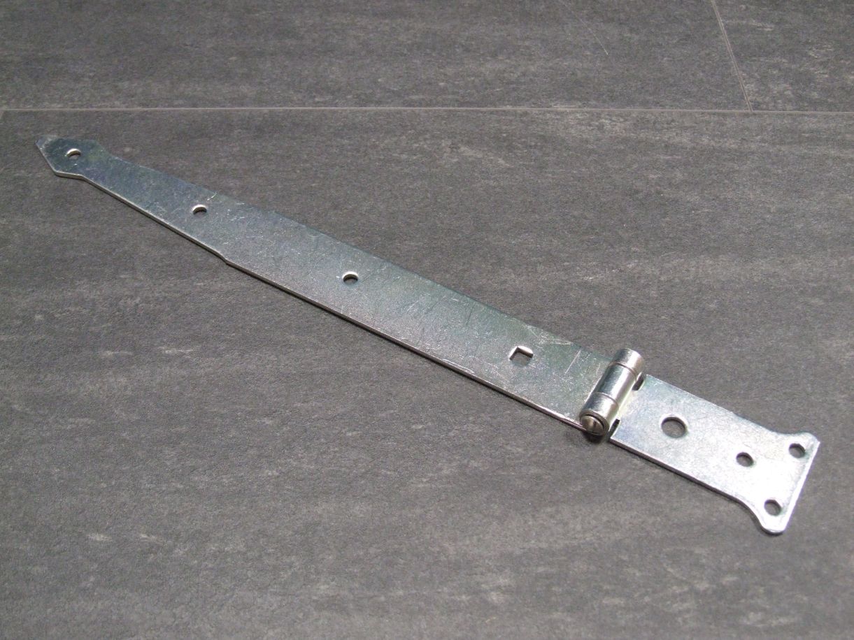 Werfgehänge leicht 302x77x48x2,5 mm, 

mit vernieteten Stift, hell verzinkt, 315191

