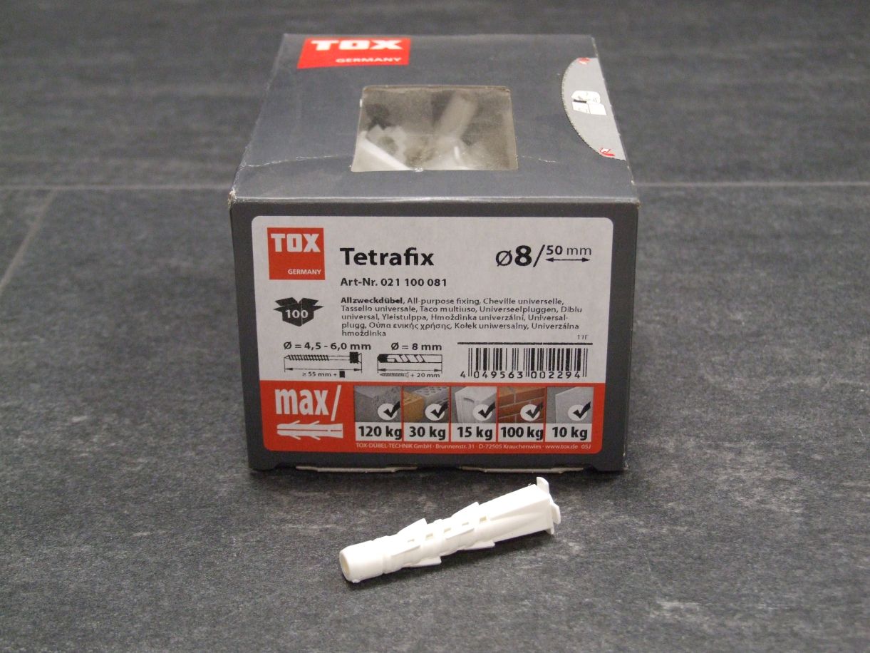 Allzweckdübel Tetrafix 8x50 mm, 

100 St., 021100081

