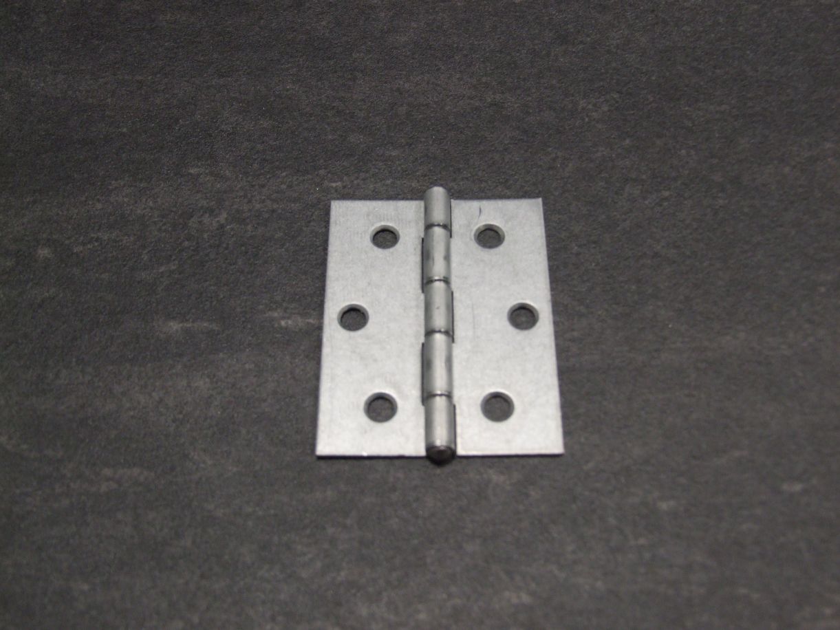 Scharnier 63x43x1,25 mm, halbbreit,

gerollt, verzinkt, 345891

