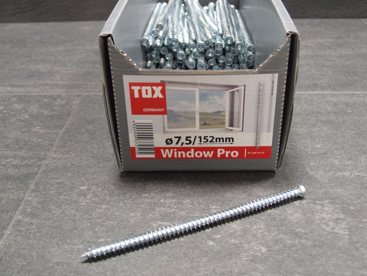 Rahmenschraube Window Pro 

7,5x152 mm, ohne Kopf, 09310152

