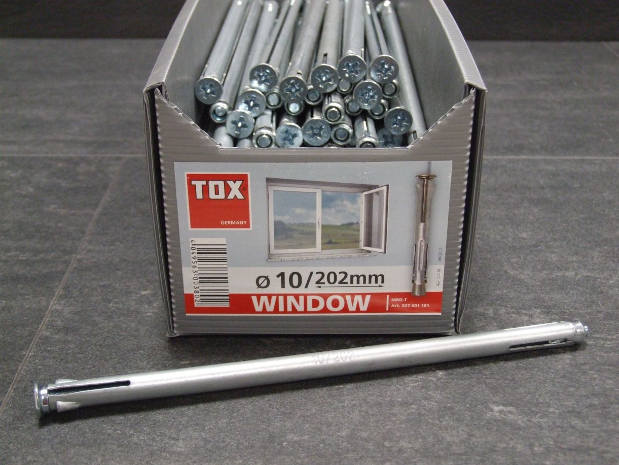 Metallrahmendübel Window 10x202 mm; 

02710118

*Abverkauf/Sonderpreis*

