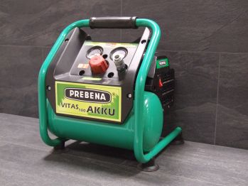 PREBENA Kompressor Vitas 100 - Akku

Akkuspannung 18 V

Ansaugleistung 100 l/min

max. Druck 8 bar, Kessel 5 l

