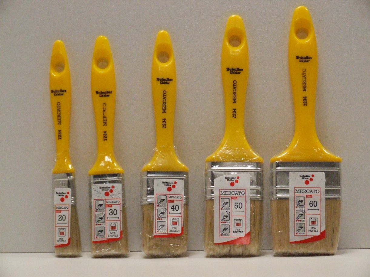 Pinselset Mercato M, 5er-Set, 

verschiedene Größen, 70001

