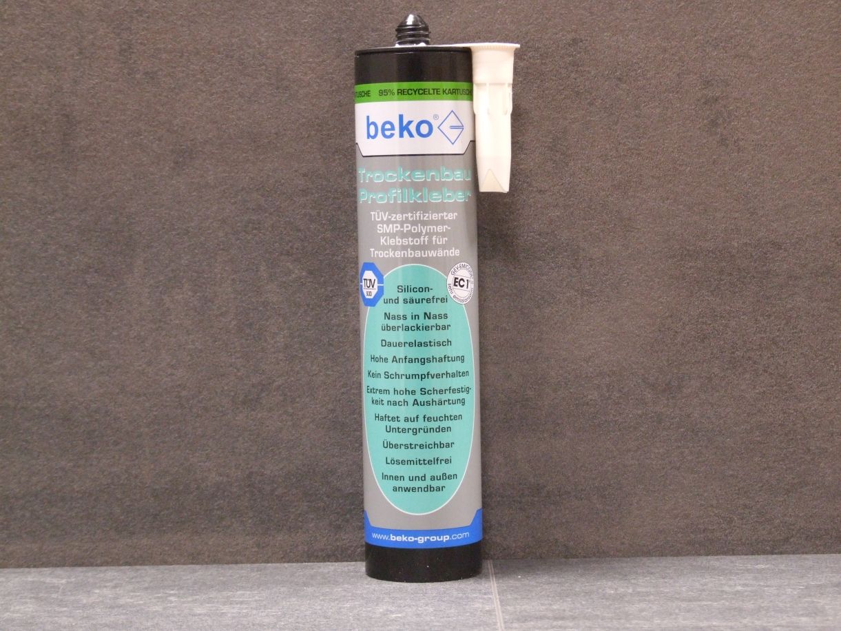 BEKO Trockenbau Profilkleber 310 ml weiß; 

251 310 1

