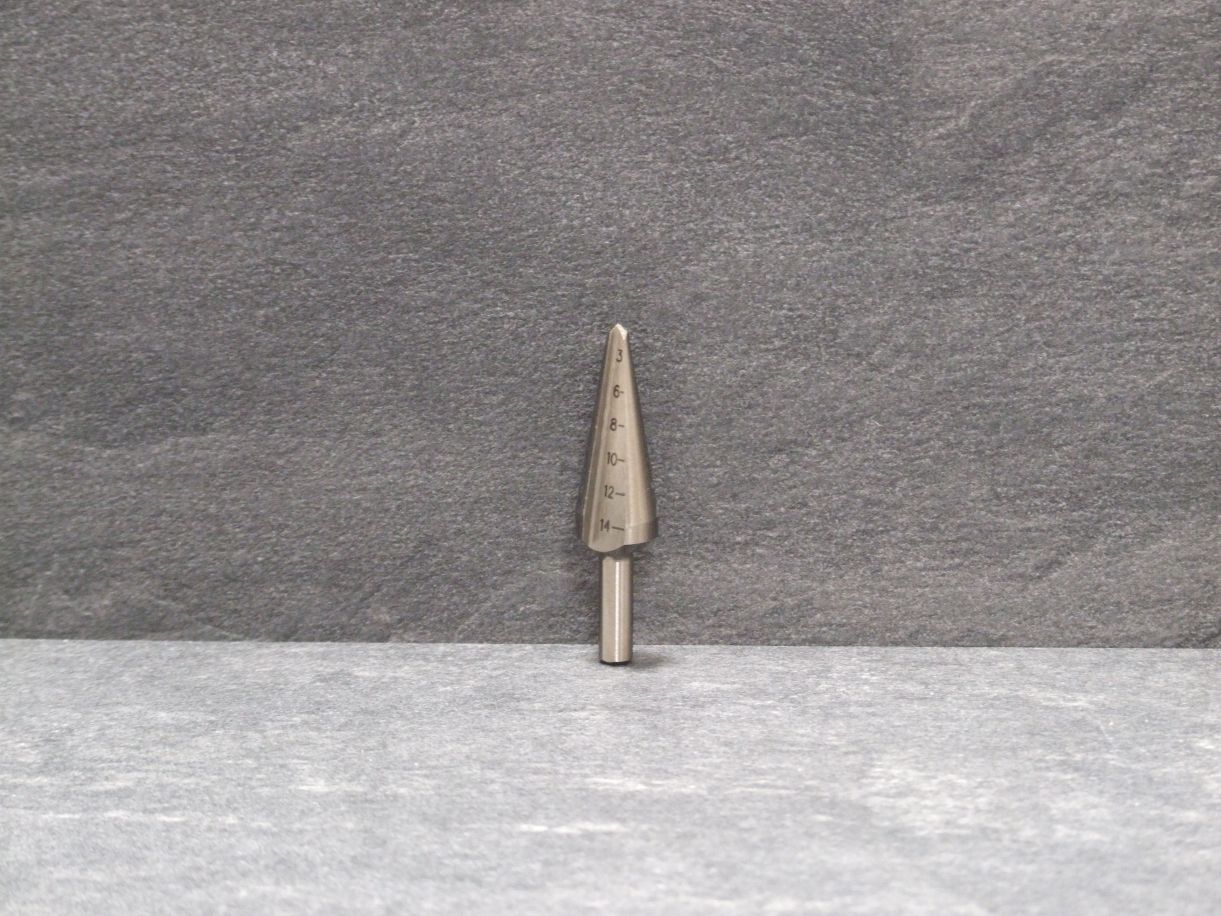 scobalit Kegelbohrer HSS 

für Kunststoff 3 - 14 mm - Art. 3410241

