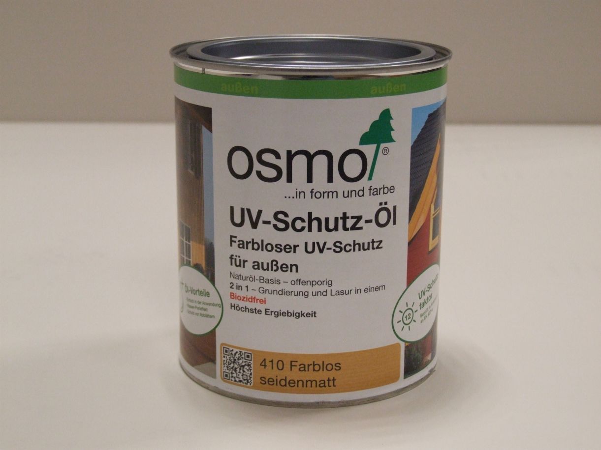 OSMO UV-Schutz-Öl 410 farblos,

wirkstofffrei, 0,75 l; 11600021

