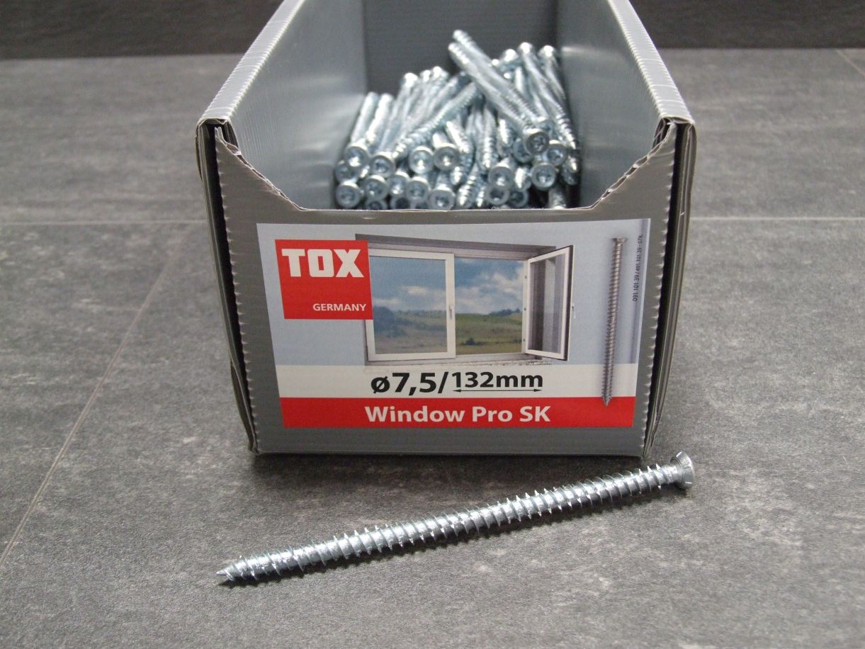Rahmenschraube Window Pro SK 

7,5x132 mm, mit Senkkopf, 09110139

