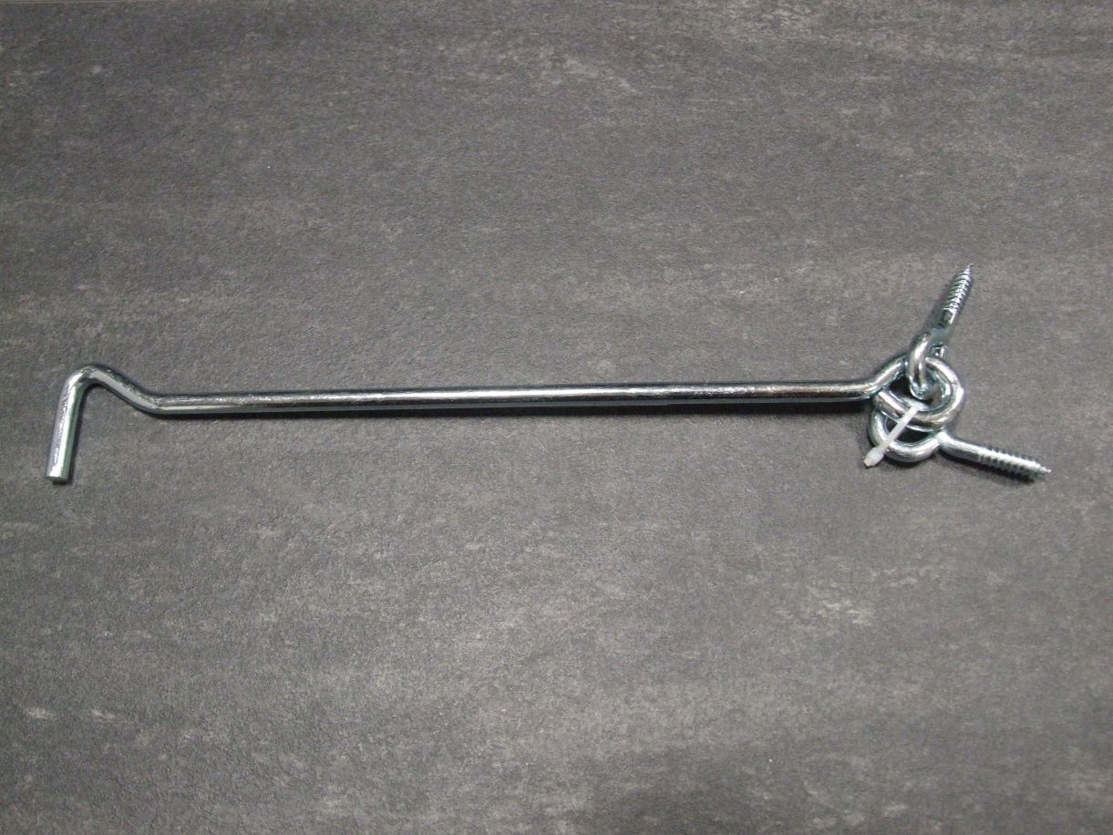 Sturmhaken 250x7 mm, mit Öse, 

blau verzinkt, 204488

