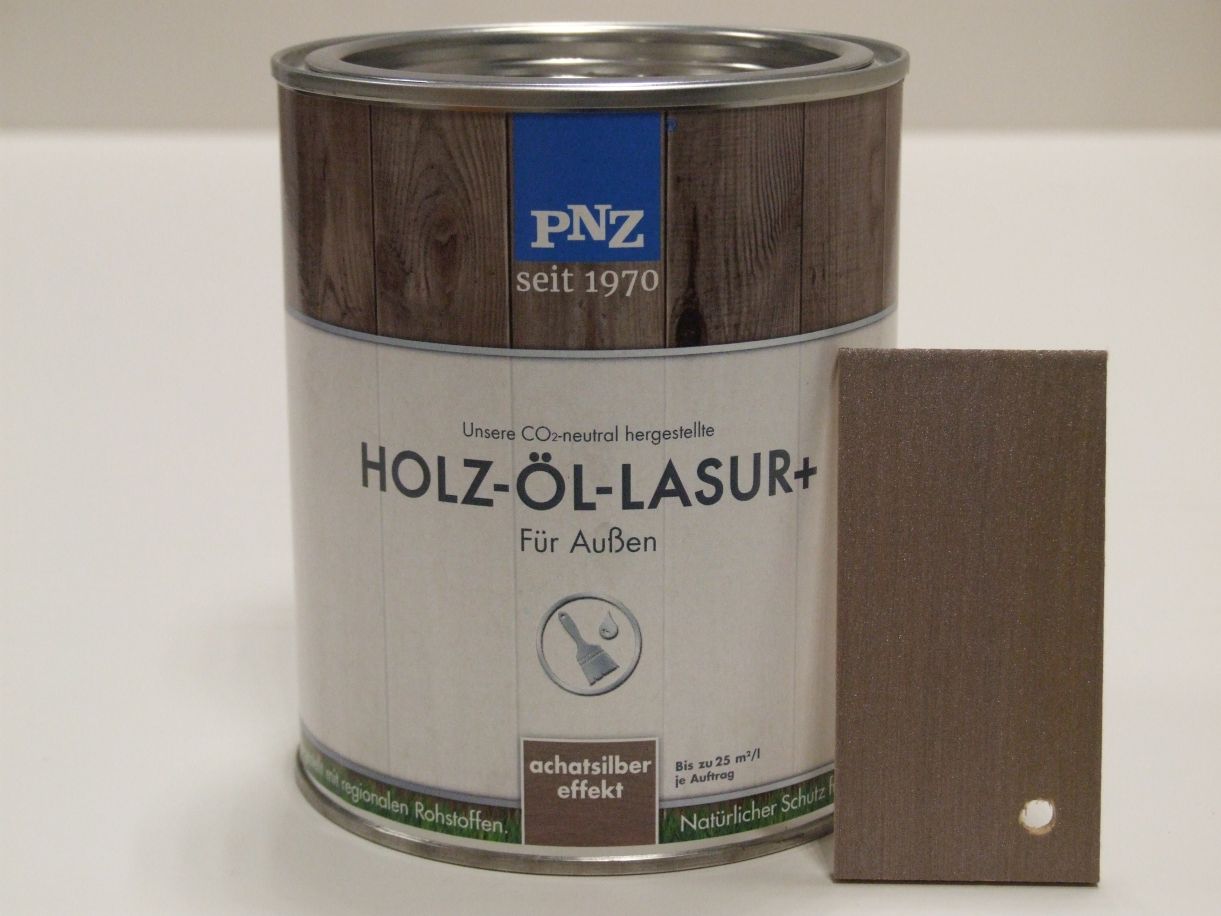 PNZ Holz-Öl-Lasur plus 

achatsilber effekt, 0,75 l; 55261

