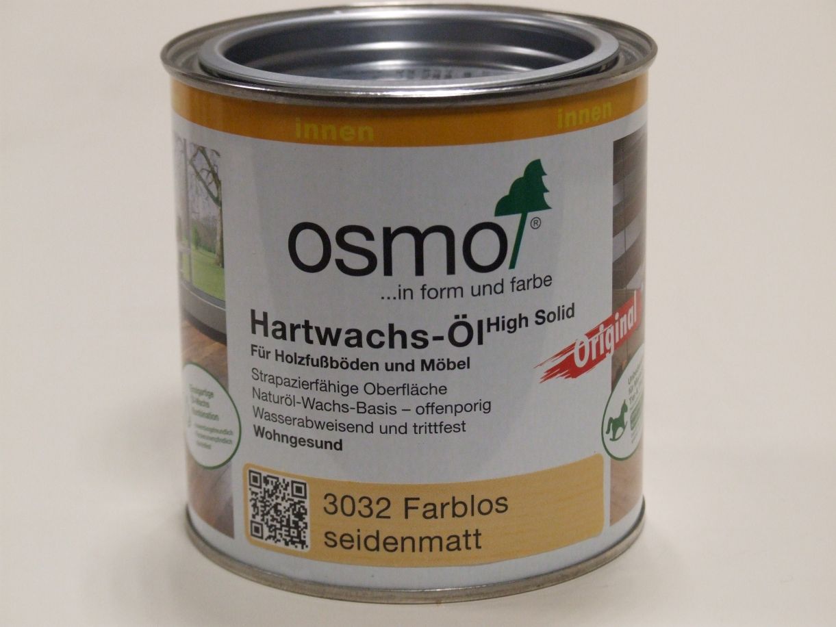 OSMO Hartwachs-Öl Original farblos 

seidenmatt 3032; 0,375 l, 10300023

