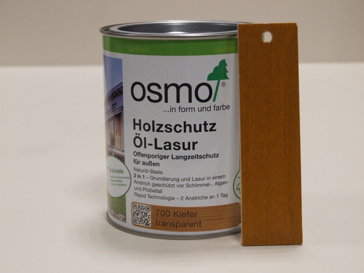 OSMO Holzschutz-Öl-Lasur Kiefer 700, 

0,75 l; 12100001

