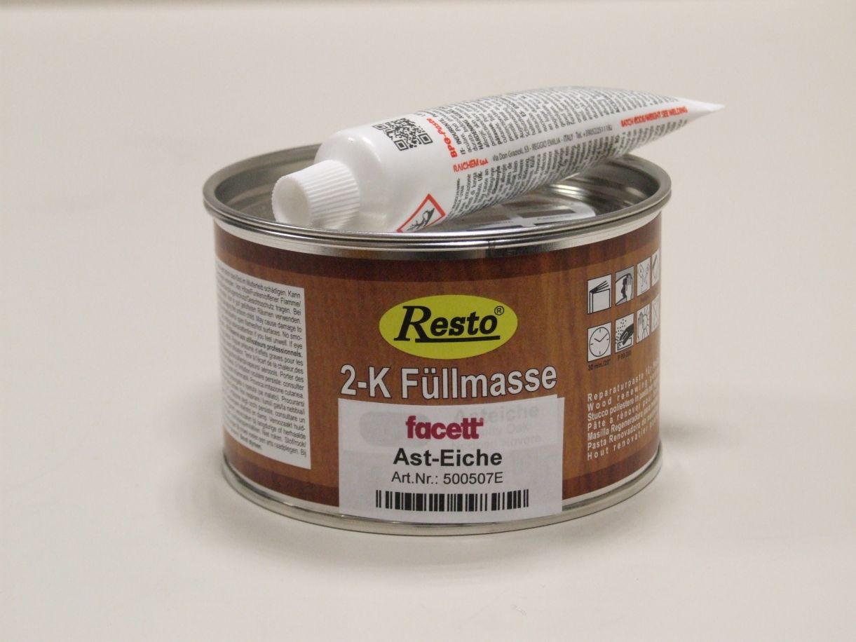 2-K Füllmasse Resto, Ast-Eiche, 

500 gr, mit Härter, 500507

