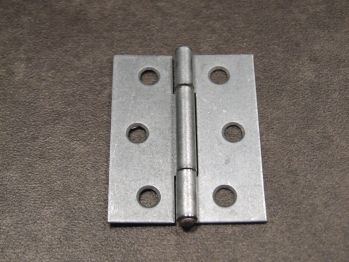 Scharnier 51x37x1 mm, halbbreit, 

gerollt, verzinkt, 345884

