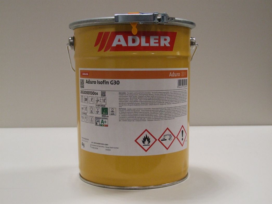 Adler 2K-Polyurethan Aufhellschichtlack 

Aduro Isofin G30, 4kg, 265200013004

