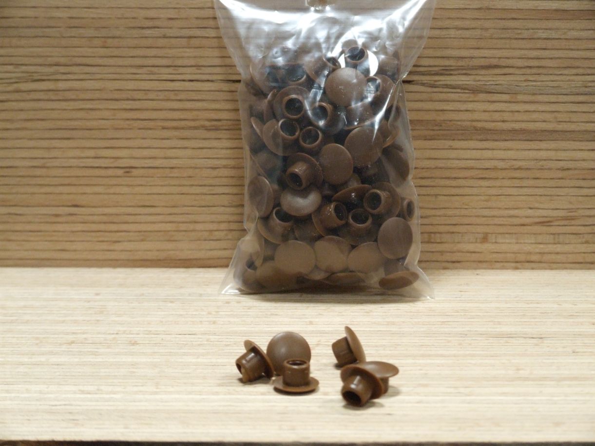 Abdeckkappe braun Ø 13mm / 8,0 mm, 

045.00.181

