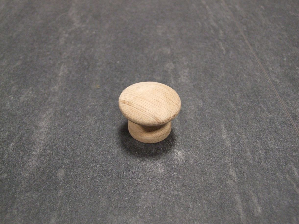 Möbelknopf S87-35HZ1, 35x27 mm, Eiche roh

