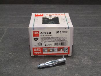 Metall-Hohlraumdübel Acrobat M 5x52, 

50 St./VE,  035101071

Abverkauf / Sonderpreis

