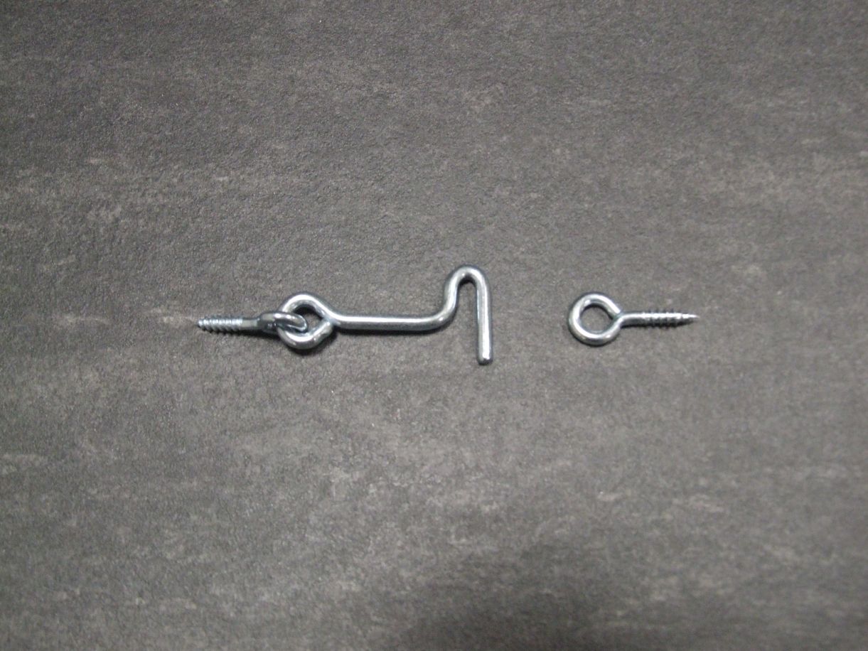 Sturmhaken 50x3 mm, mit Öse, 

blau verzinkt, 204433

