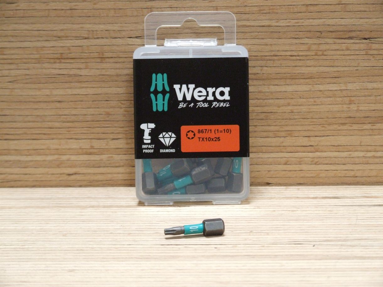 Torx Bits 867/1 IMP DC IMPAKTOR, 

TX 10x25 mm, 057628 

