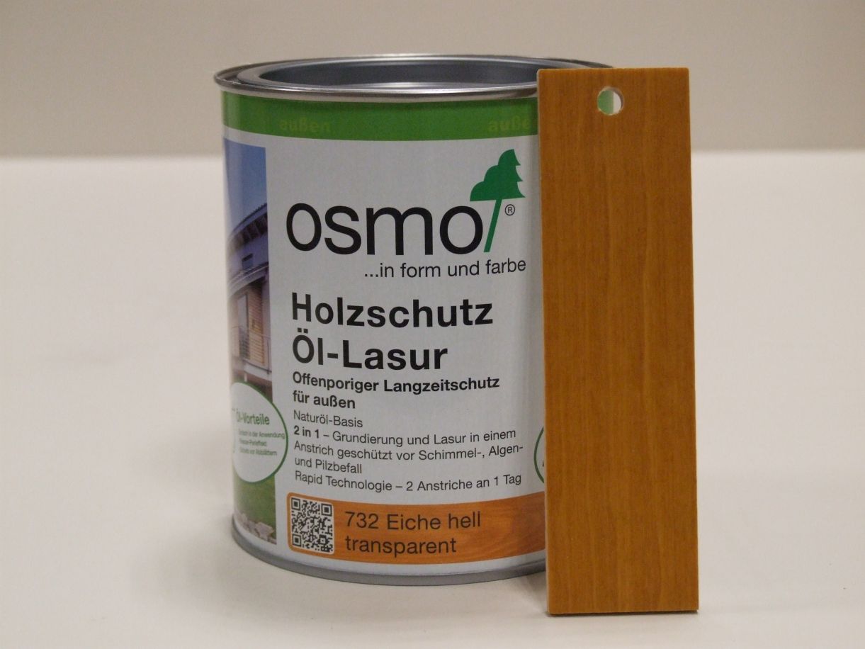 OSMO Holzschutzöllasur Eiche hell 732, 

0,75 l; 12100264

