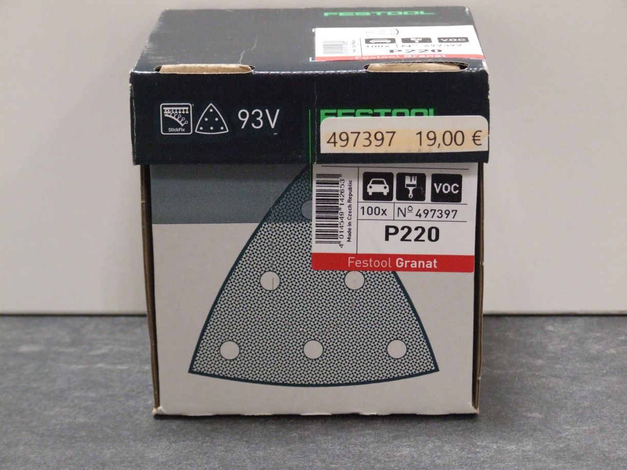 Schleifscheiben STF V93/6 Korn 220, 

Garant, 497397;  100St./VE


