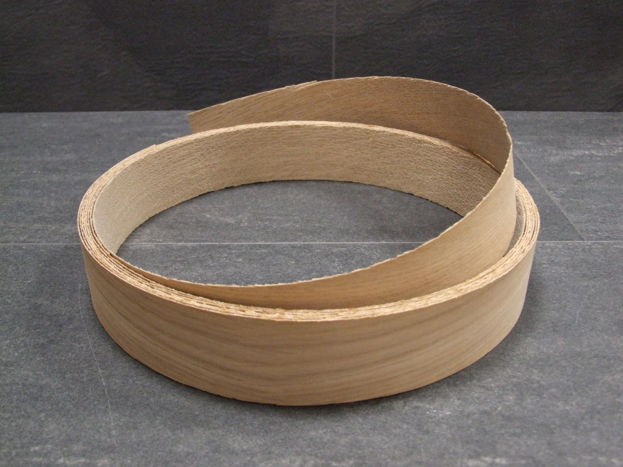 Furnierkante europ. Eiche, 0,5x43 mm, 

geschliffen, 071.4200.04305

