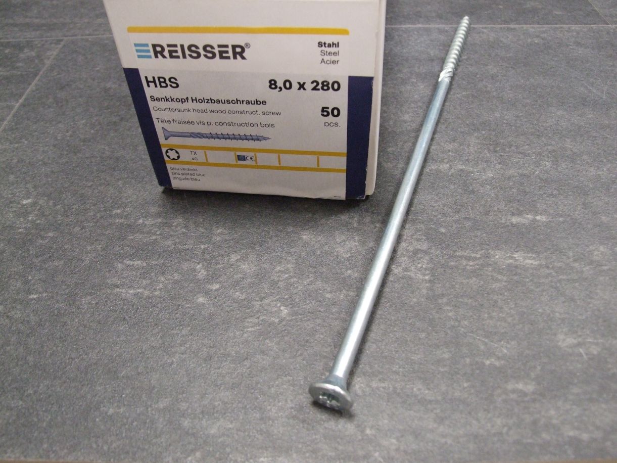 HBS Senkkopf Holzbauschraube, TX 40

8x280 mm, TG, ETA, blau verzinkt; 

4005674530910

