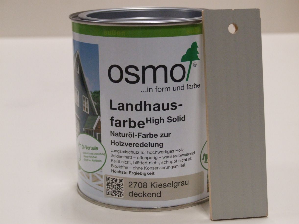 OSMO Landhausfarbe Kieselgrau 2708;

0,75 l; 11400122

