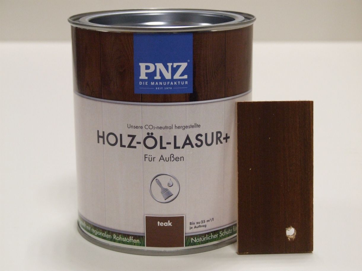 PNZ Holz-Öl-Lasur plus teak, 0,75 l; 55231

