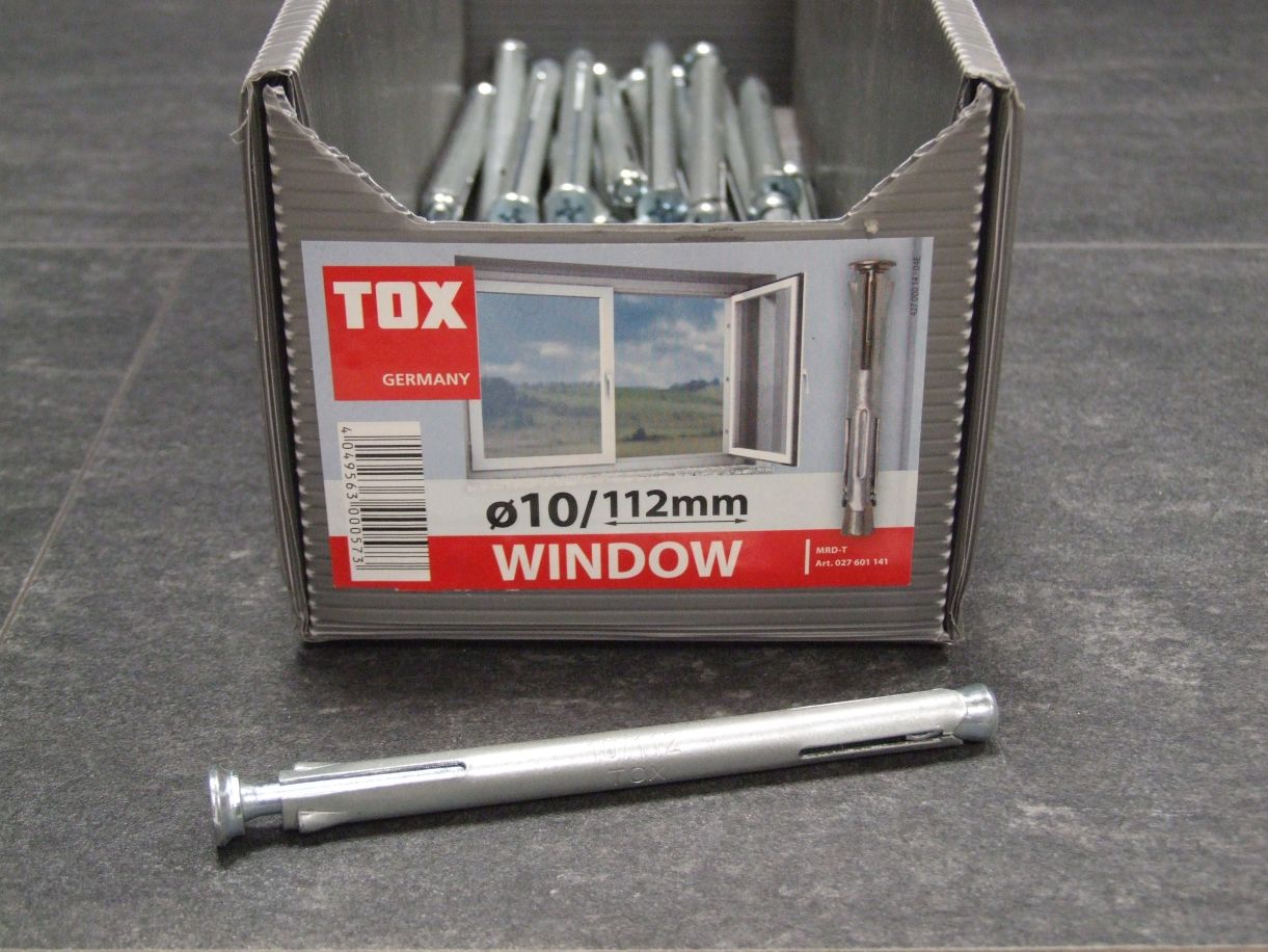 TOX Metallrahmendübel Window Plus 

10x112 mm; 027 101 74

(Gipskarton/Gipsfaser)

