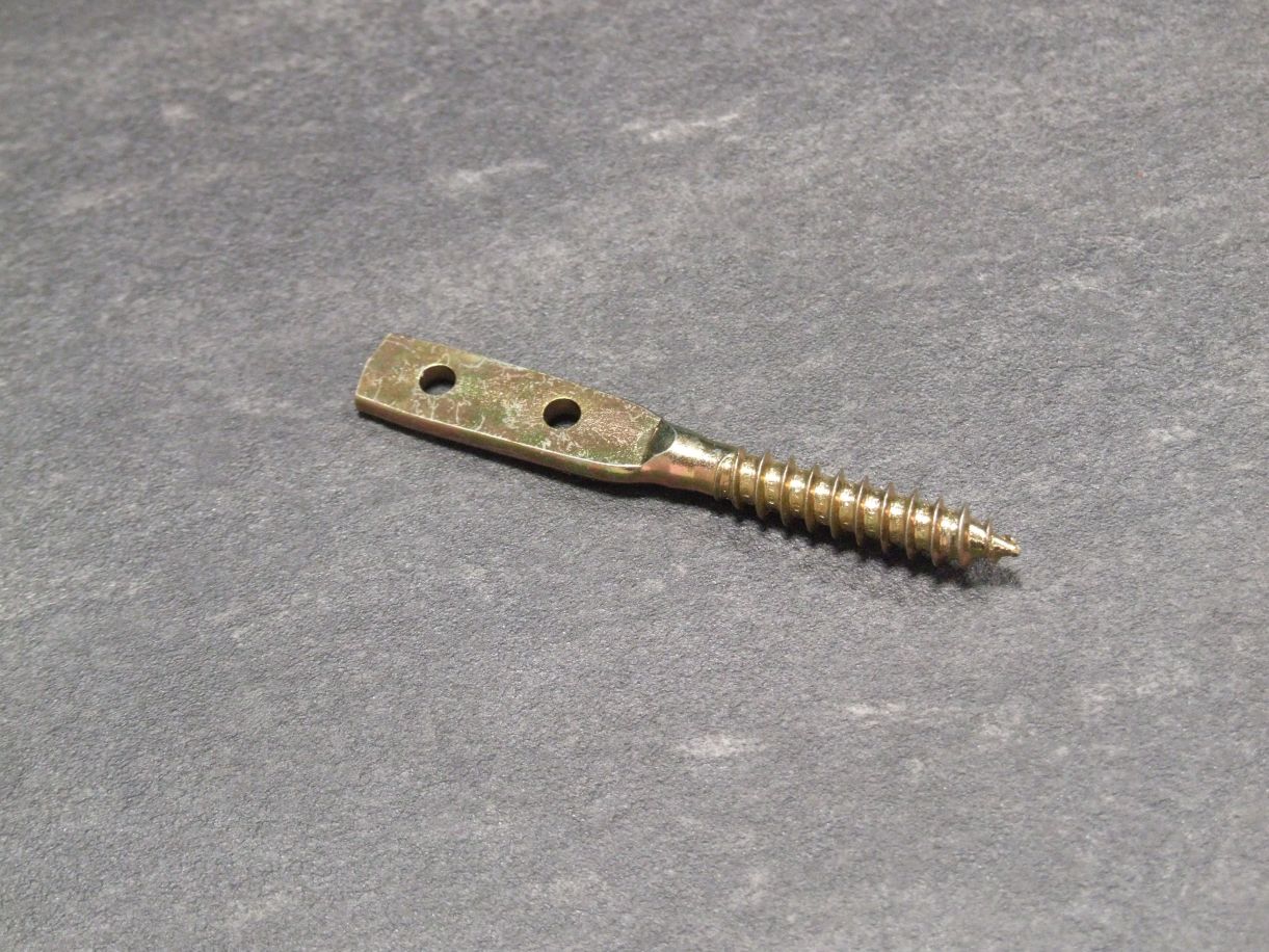 Flechtzaunhalter Blattschrauben-Form 

80/35x39 mm, gelb verzinkt, 213473

