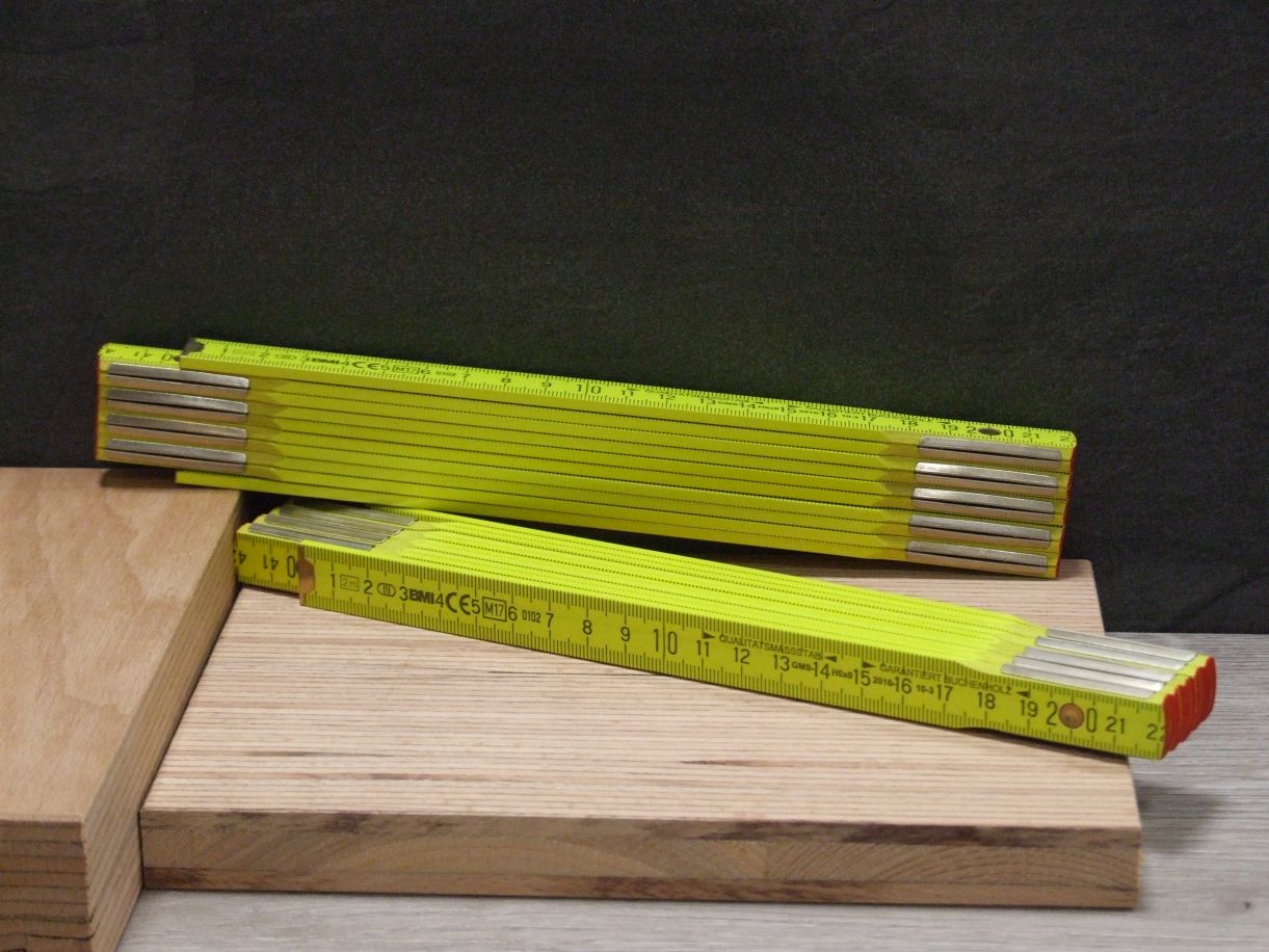 Holzgliedermaßstab 2 m, neon gelb, 

9500009042

