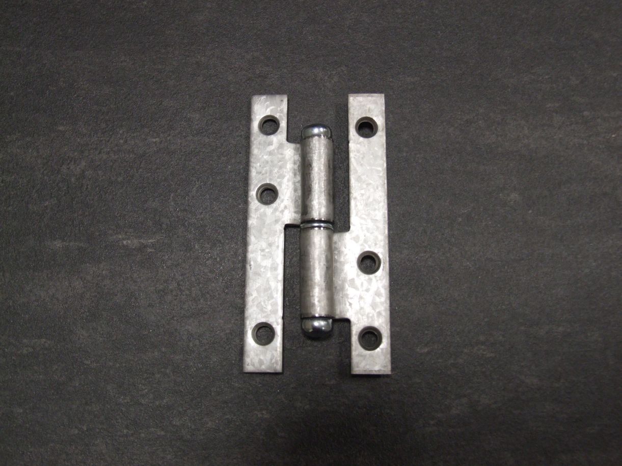 Aushebescharnier 94x45x2,5 mm, links, 

hell verzinkt, 340902

