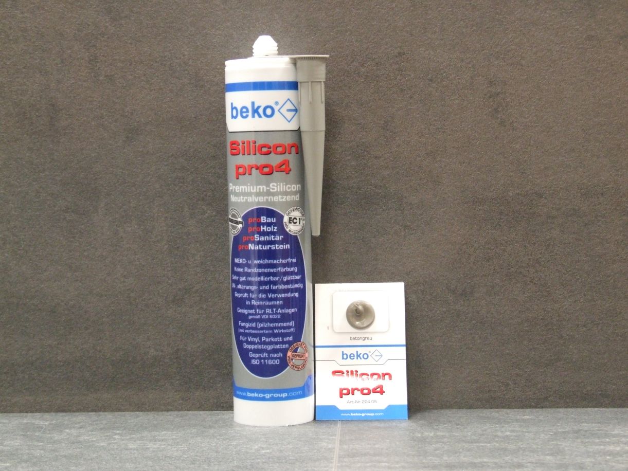 Silicon pro4 Premium neutralvernetzende 

Dichtmasse, Farbe betongrau, 310 ml; 22405

