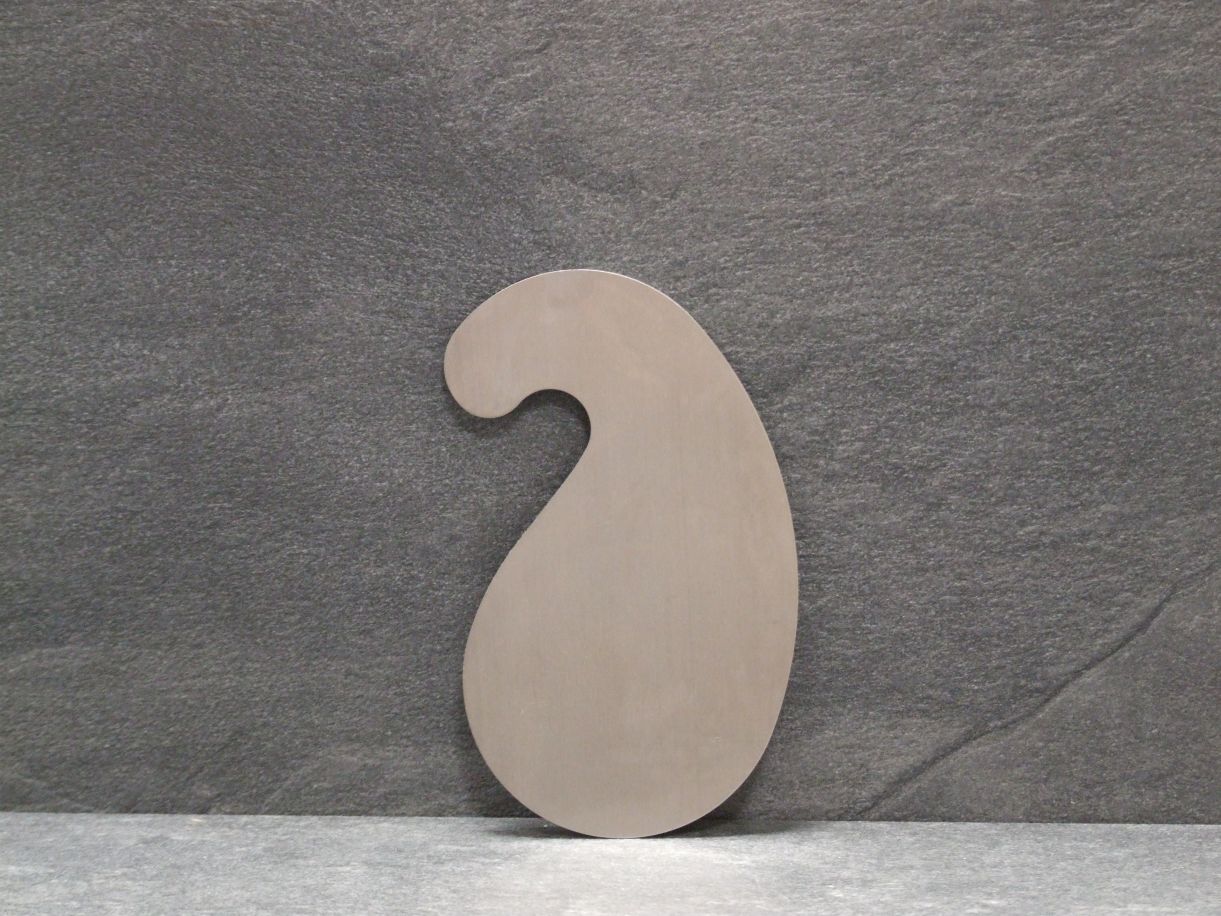 ECE Ziehklinge 279.00; 

130x80x0,8 mm, Schwanenhalsform

