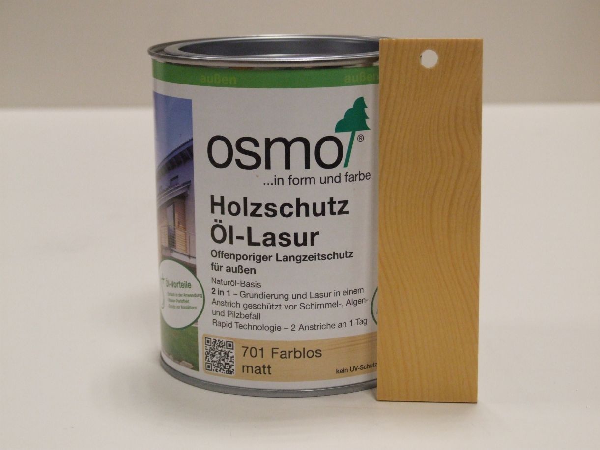 OSMO Holzschutzöllasur, farblos 701, 0,75 l, 

12100075

