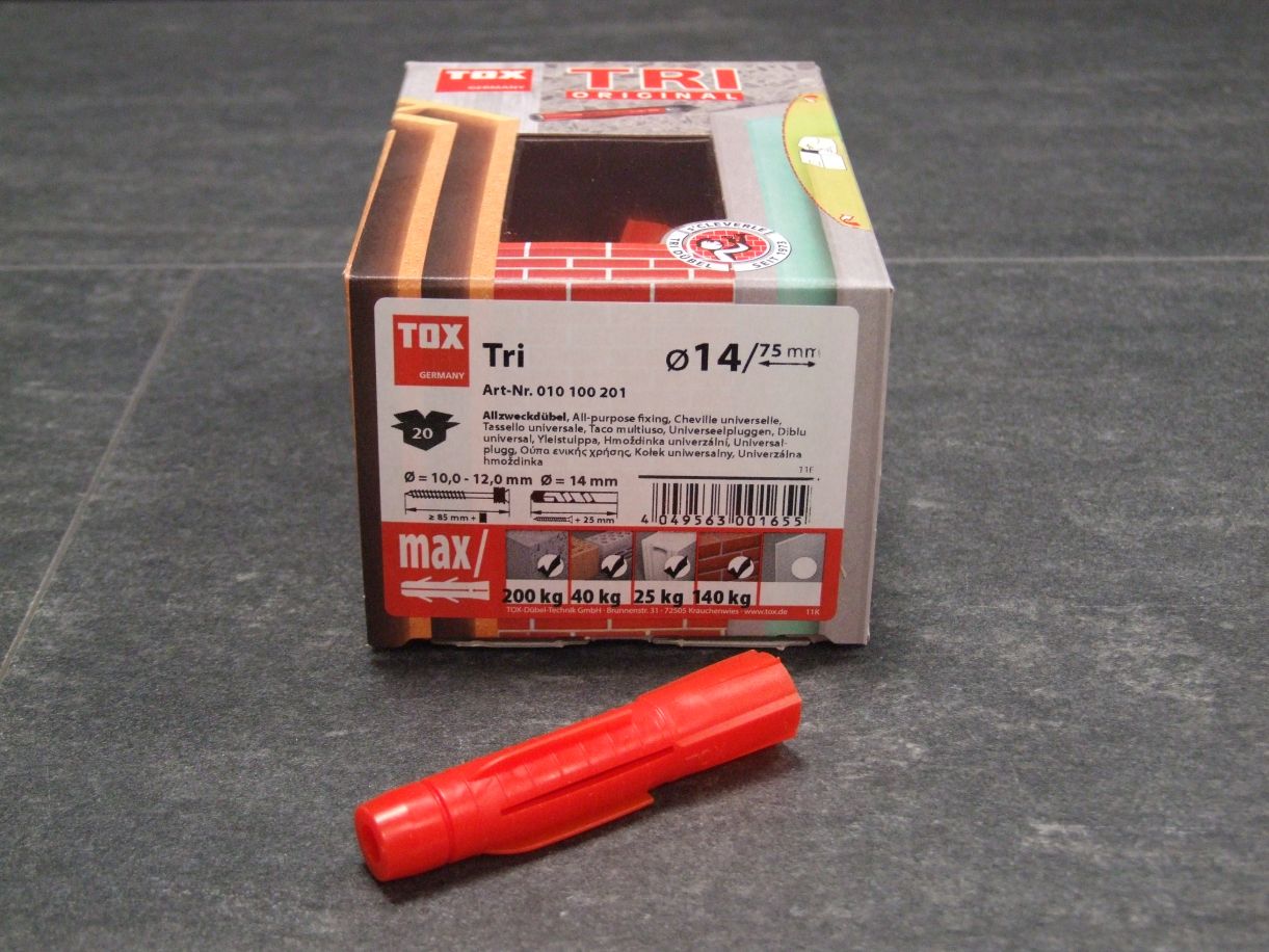 TOX Allzweckdübel TRI 14/75 mm, 

20 St., 010100201

