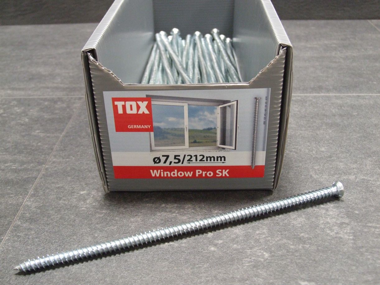 Rahmenschraube Window Pro SK 

7,5x212 mm, mit Senkkopf, 09110145

