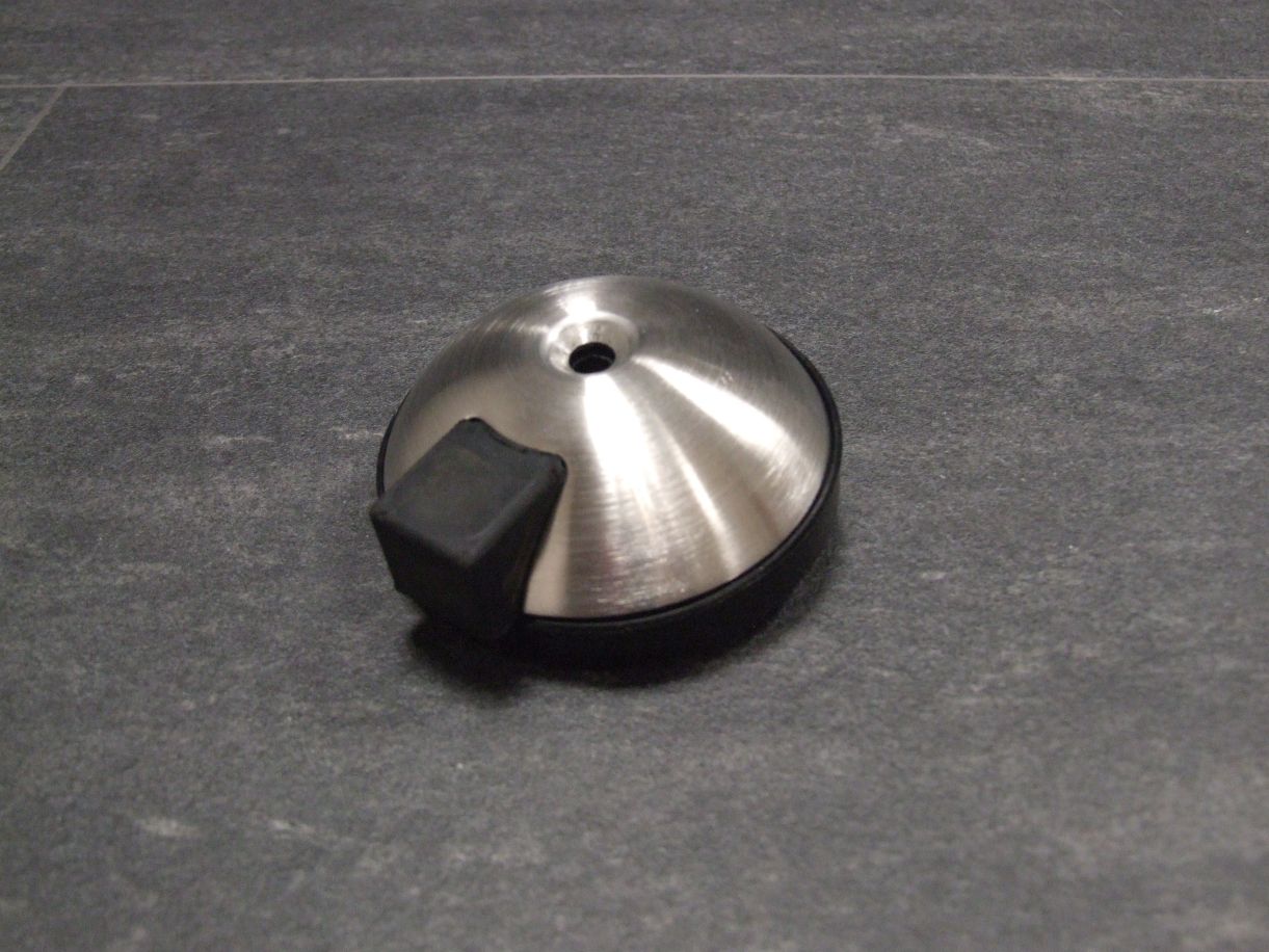 Hermat Bodentürpuffer TS 3699, 

Ø 70 mm, Höhe 22 mm, Edelstahl; 

mit Unterplatte Höhe 10 mm

HT 369960/369999

