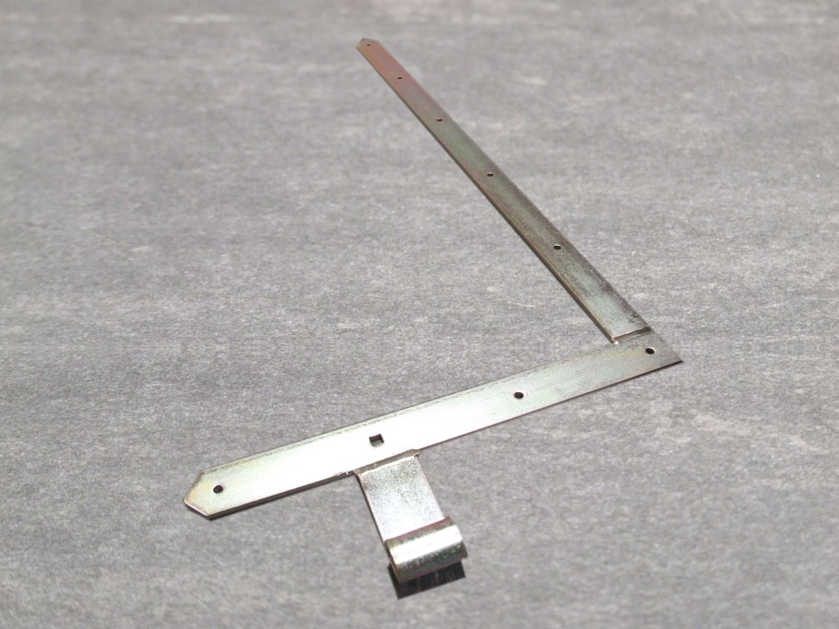 Tor-Winkelband 400x800 mm, spitz, 

unten, gelbverzinkt/hellverzinkt, 313135

