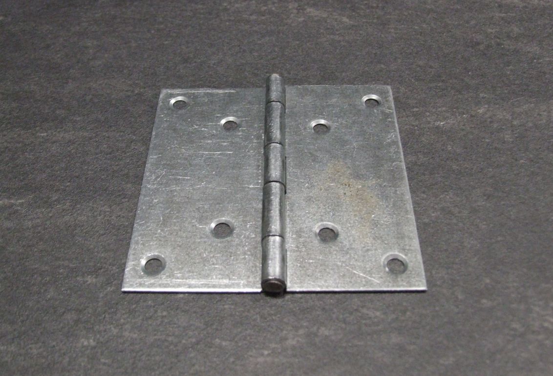 Scharnier 100x100x1,2 mm, quadratisch, 

gerollt, sendz. verzinkt, 346027

